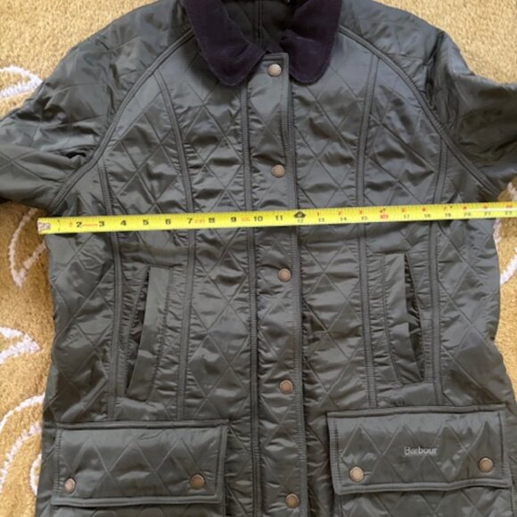 Barbour Jacket Olive size 12 - Picture 7 of 8
